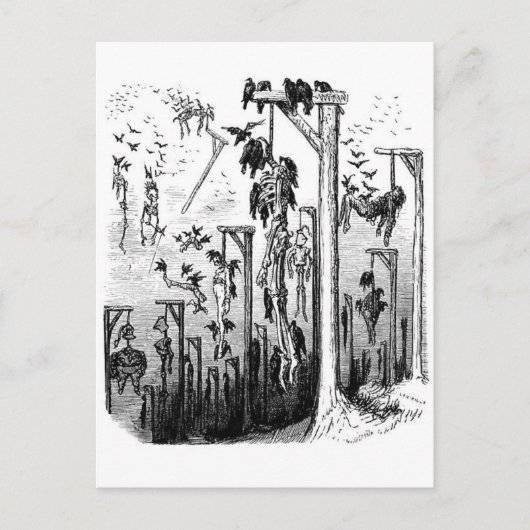 絞首台の饗宴のポストカード ポストカード (正面)