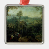 絞首台1568年のカササギ メタルオーナメント (正面)