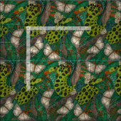 絡まった森林さび ファブリック (タイル)