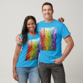 絡まった虹色のイカTシャツ Tシャツ (ユニセックス)