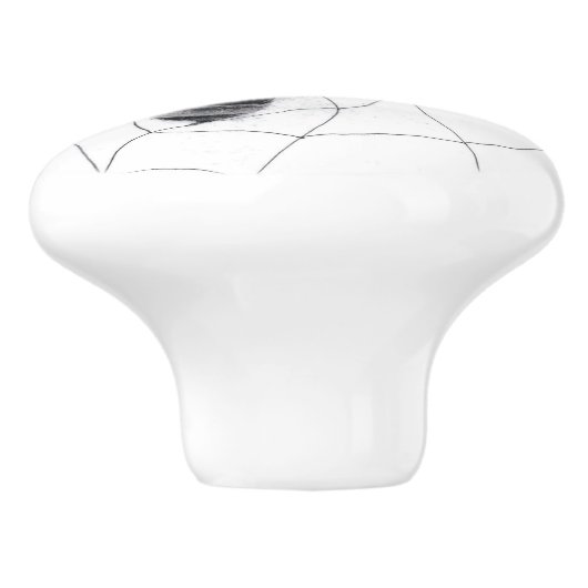 「絡まった」 セラミックノブ (側面)