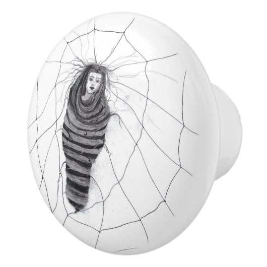 「絡まった」 セラミックノブ (右)