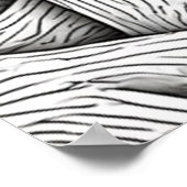 絡みオーガニック合ったメッシュ:繊維質抽象化 ポスター (角)