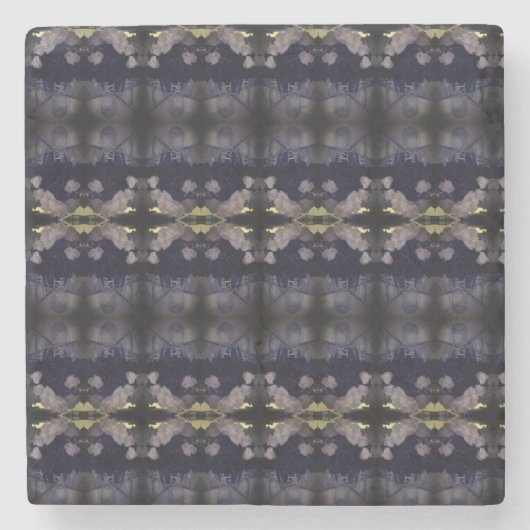 絡み合いバラ花びら  ストーンコースター (正面)