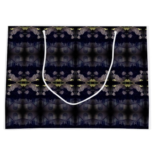 絡み合いバラ花びら  ラージペーパーバッグ (正面)