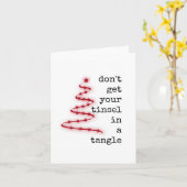 絡み合うクリスマスカード カード (黄色い花)