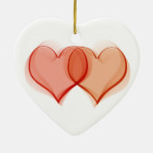 絡み合うハート セラミックオーナメント (裏面)
