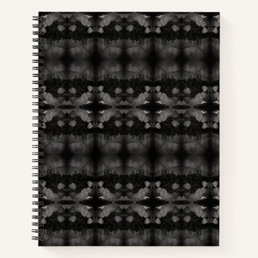 絡み合うバラ花びらミュートされたノートブック ノートブック (正面)