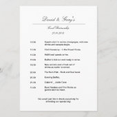 絡み合うリング ゴールド BLK - 挙式/式次第 プログラム (裏面)