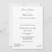 絡み合うリング - シビルパートナーシップのご案内 招待状 (裏面)