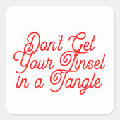 絡み合う封筒用シール スクエアシール (正面)