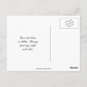 絡み合う赤いハートの愛 ポストカード (裏面)