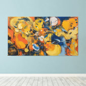 絡み合ったエネルギー キャンバスプリント (インサイチュ (ウッドフロア))