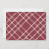 絡み合ったティンセルおもしろい犬ペット写真クリスマス シーズンカード (裏面)