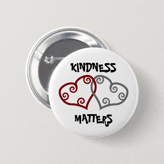 絡み合ったハートの親切な問題 缶バッジ (正面&裏面)