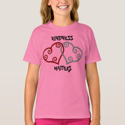 絡み合ったハートの親切な問題 Tシャツ (正面)