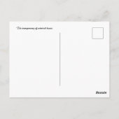 絡み合ったハートの透明性 ポストカード (裏面)