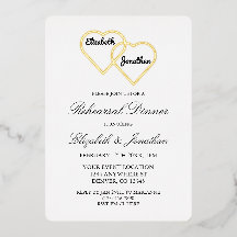 絡み合ったハートリハーサルディナー