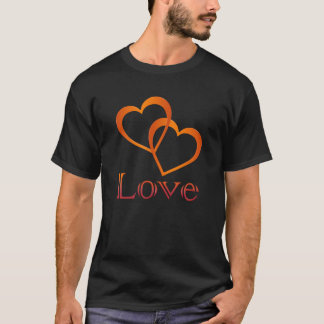絡み合ったハート Tシャツ