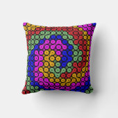 絡み合ったヒューズ抽象芸術 クッション (裏面)