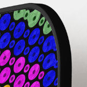 絡み合ったヒューズ抽象芸術 ピックルボールラケット (左詳細)