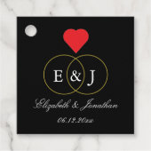 絡み合ったリングや輪結婚ズ フェイバータグ (正面)