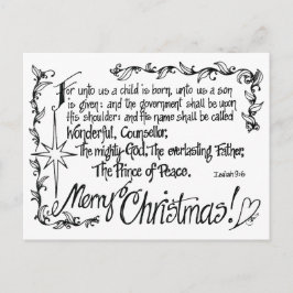 絡み合った宗教的クリスマスはがき シーズンポストカード