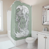 絡み合った竜 シャワーカーテン (インサイチュ)