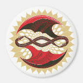 絡み合った竜 マグネット (正面)