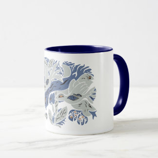 絡み合った美鳥TWArt 12-bluegray マグカップ