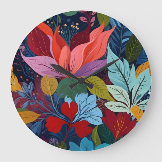 絡み合った ラージ壁時計 (正面)