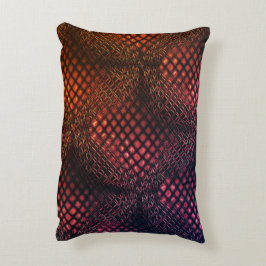 絡み合っ描たジャートネットのような赤ワイン アクセントクッション