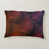 絡み合っ描たジャートネットのような赤ワイン アクセントクッション (裏面)