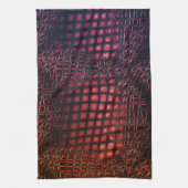 絡み合っ描たジャートネットのような赤ワイン キッチンタオル (縦)