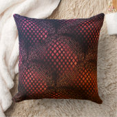 絡み合っ描たジャートネットのような赤ワイン クッション (ブランケット)