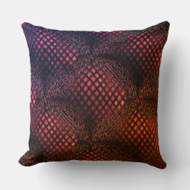 絡み合っ描たジャートネットのような赤ワイン クッション