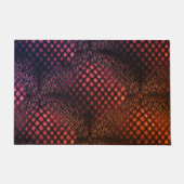 絡み合っ描たジャートネットのような赤ワイン ドアマット (正面)