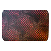 絡み合っ描たジャートネットのような赤ワイン バスマット (正面)