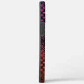 絡み合っ描たジャートネットのような赤ワイン Case-Mate iPhoneケース (裏面 / 右)