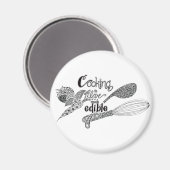 絡んだ「料理」磁石 マグネット (正面/裏面)