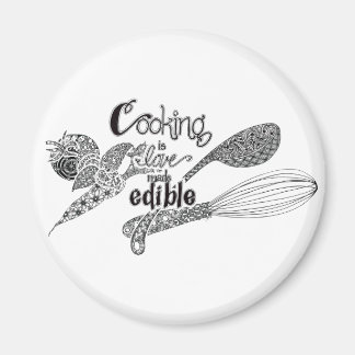 絡んだ「料理」磁石 マグネット