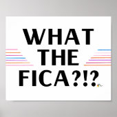 給与おもしろいポスターアートFICA?!? ポスター (正面)