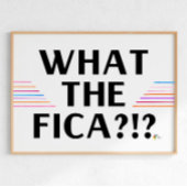 給与おもしろいポスターアートFICA?!? ポスター