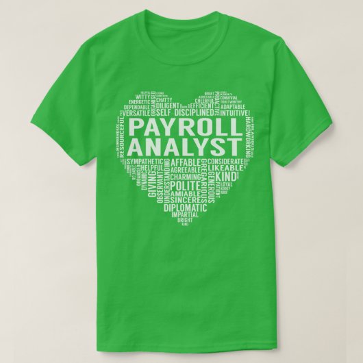 給与アナリストハート Tシャツ (デザイン正面)