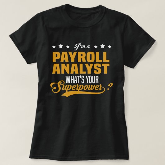 給与アナリスト Tシャツ (デザイン正面)
