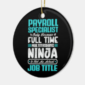 給与スペシャリストの役職スキル セラミックオーナメント (左)