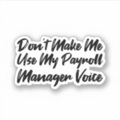 給与マネージャの音声を使用しない シール (正面)