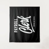 給与事務担当者の役職のギフト タペストリー (正面)