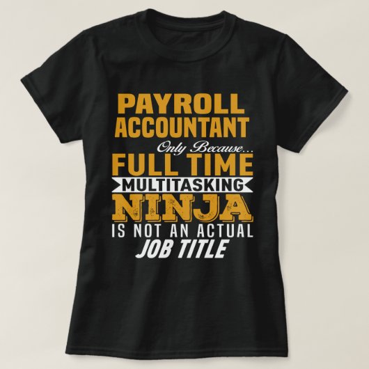 給与会計士 Tシャツ (デザイン正面)