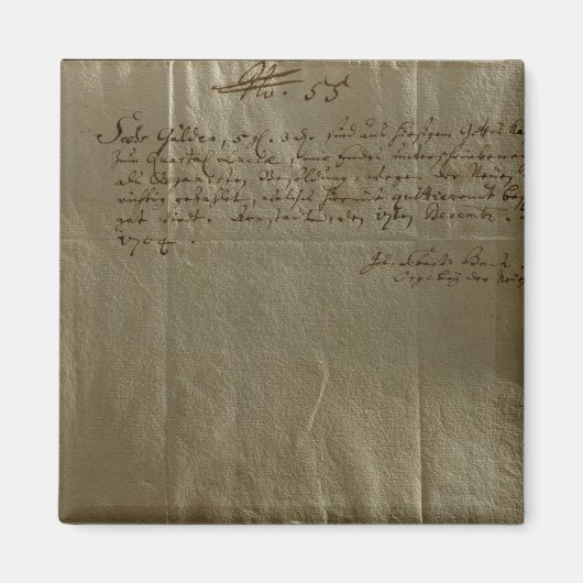 給与受領書、1704年12月17日 マグネット (正面)